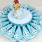 Sindy Bomboniere 20 ricordini Nascita Bimbo Torta portaconfetti Completa di Confetti e bigliettini a Tema (Torta Cuori Bimbo)