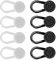 8 Stück Shirt Extender Damen Kunststoff Hemdführerverlängerung Elastische Knopfverlängerung Kragenverlängerung Klein und Fein Elegante Erweiterung der Hemdjacke Hosenknopf Verlängerung