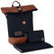 MOON Backpack ROLLTOP navy, mit 16 Liter Stauraum, inklusive Wickelunterlage und Geldbeutel