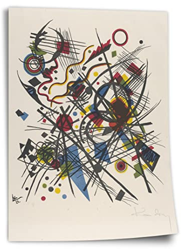 Printistico Poster Wassily Kandinsky - Lithographie fur die vierte Bauhausmappe (1922) Kunstdruck ohne Rahmen, Wandbild - A4, A3, A2, A1, A0, XXL - Wohnzimmer, Schlafzimmer, Küche, Deko