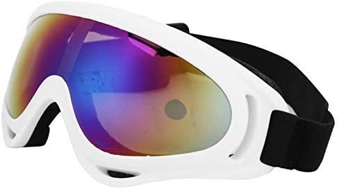 mumisuto Ski Goggles Windproof 100% UV Protection,X400 PC Windproof Skiing Glasses, Outdoor Sports Ski Snow Glasses,Anti-glare Ski Goggles Dual Lens for Women Men Adult Youth(white)