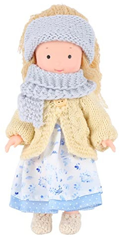 Weiche Stoffpuppe für Kinder Baby Mädchen,Kuschelpuppe mit Kleidung und Haaren Prinzessin Babypuppen Feen Puppe Plüsch Stofftier Spielzeug Geburtstagegeschenk für Kleinkinder Mädchen Ab 18 Monaten