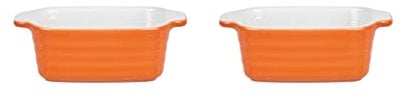 Berndes Set of 2 15.5cm Mini Roasting Dishes, Oven & Dishwasher Safe, Durable Stoneware for Individual Portions
