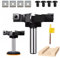 Fraiser Fresa Per Spianare Legno Massello Per Fresatrice Verticale Legno, Diametro 76Mm E Fresa Per Legno Gambo 12Mm, Con 4 Coltellini Intercambiabili in Metallo Duro 12X12mm,1/2 Shank