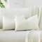 JOTOM Samt Kissenbezug Kissenhülle Sofakissen Dekokissen Kissenbezüge für Sofa Wohnzimmer Schlafzimmer 2er Set 40x60 cm Beige