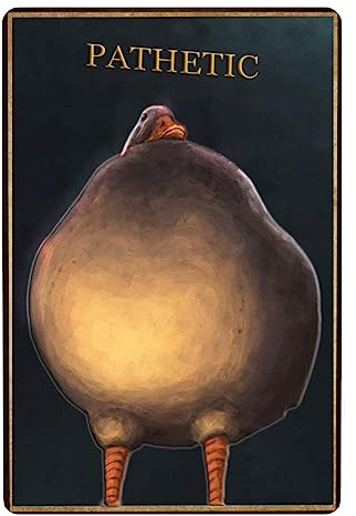 Lustiges Enten-Poster, Metallschild, Vintage-Ente, Wandkunst, mutige und dreiste Wand-Gans-Dekor, klassischer Animationsfilm, Judgmental Ducks Digital-Poster, Pathetic Duck 20,3 x 30,5 cm
