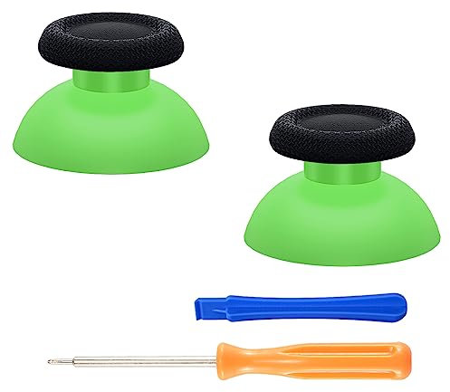 eXtremeRate Joystick pour ps5 Manette Accessoires,Stick Analogique pour ps4 Manette,Bâtons de Pouce-Vert&Noir