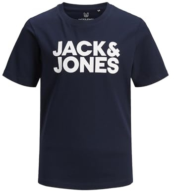 JACK & JONES JUNIOR JJECORP Logo Tee SS O-Neck SN JNR, Deep Teal/Print:jr/Large Print W.deep Teal,140