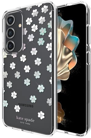 Kate Spade New York Samsung Galaxy S24 Case, Compatible with Wireless Charging - Scattered Flowers