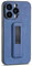 MINUUISCT Coque de protection pour Apple iPhone 13, avec poignée en silicone pour le doigt, en TPU et polycarbonate résistant aux chocs et aux rayures, bleu