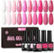 UR SUGAR UV Nagellack Rosa Pink, Nagellacks Rosa Pink Gel Gellack UV Farbgel Set Starter Set für Nagelstudio Nagel mit Geschenkbox Maniküre Set
