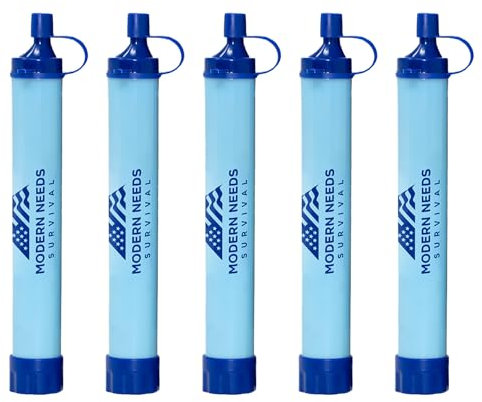Ready Filter — Personal Water Filter Straw for Your Backpacking Gear | Water Filtration System Survival for Outdoor & Camping Supplies | Ultralight, Portable, and Durable Emergency Water Purifier