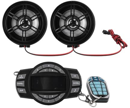 Altavoces para Moto, Impermeables, Antirrobo, Reproductor de Música MP3, Puerto USB, Fácil Instalación, Sonido, Amplificador de Audio Estéreo para Motos,