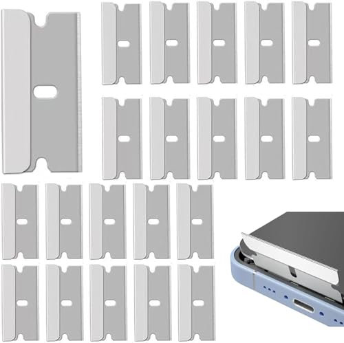 30 Stück Ceranfeldschaber Ersatzklingen 40x20mm Edelstahl Klingen für Ceranfeld,Glas Herd Schaber Robuste Ersatzklingen für Ceranfeldschaber