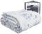 HappyBed - 240x220 cm - Waschbare Bettdecke ohne Bezug - Bedruckte Bettdecke ohne Bezug - Bettdecke mit Druck - Spannbettdecke - Einfache Blumen