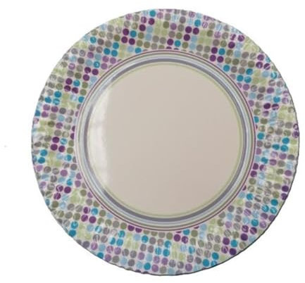 ALMACENESADAN, 5121 Lot de 8 assiettes en carton 23 cm Motif pois