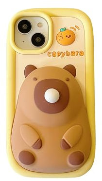 CrazyLemon für iPhone 11 Hülle, Süßes 3D Silikonhülle Lustiges Comics Anime Cartoon Muster Weiches Gummi Coole Witzige Schutzhülle Handyhülle - Wasserschwein