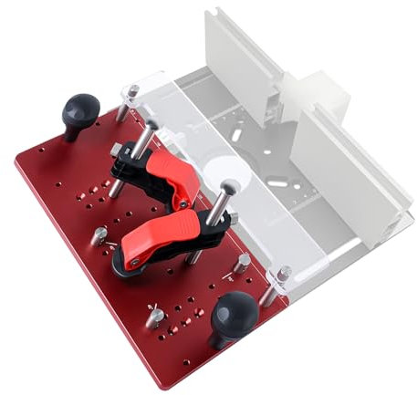 Router Table Rail Sliding Fence 45 90 Degree Slotted Milling Slide Stop, Inverted Engraving Machine Pressure Plate Table Saw Push Plate for Woodworking Projects