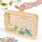 Spardose aus Holz, Wiederverwendbare Spardose, 10000€ Spardose Kinder-Sparziel, Sparschwein mit Sparziel und Zahlen zum Ankreuzen, Geschenk Für Junge Und Mädchen- Keine Montage