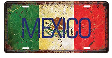 Decoración de la habitación vintage, arte de pared de hierro de metal letrero de hierro de hierro póster de placa de pared mexico para la pared del café pub pub beer club de pared decoración del hoga