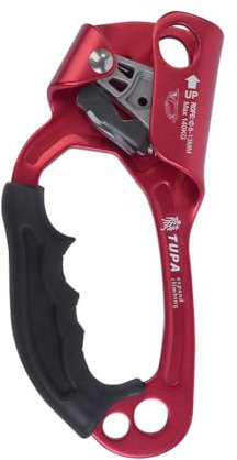 Tiardey Links Hand Ascender Klettern Baum Baumpfleger Abseilen Getriebe Ausrüstung Seil Klemme für 8-12MM Seil