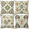 HOSTECCO Kelim Kissenbezüge 45x45 cm 4er Set Ethno Türkischer Stil Kissenbezüge Tribal Paisley Dekorative Kissenbezüge für Sofa Couch