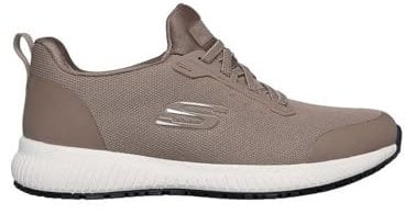 Skechers Women's Squad Sr Sneaker, Taupe Flat Knit, 7 UK