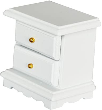 VICASKY Miniatur Holz Nachttisch Schrank Maßstab 112 Mini Ornament Foto Prop Spielzeug