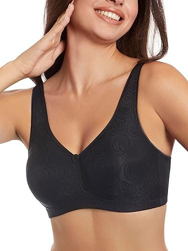 Selene Marivi Reggiseno Senza Imbottitura e Ferretto Coppa D (IT, Taglia della Coppa & Taglia della Fascia, 38, D, Nero)