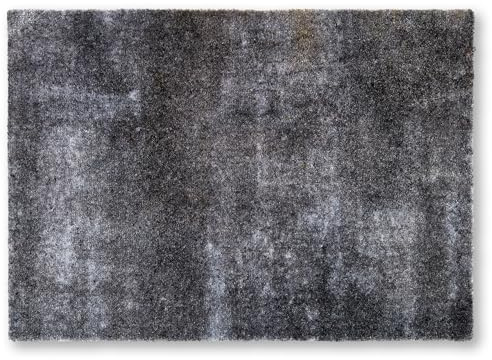 Rutschfeste Fußmatte waschbar Indoor - Anthrazit 50 x 70 cm (Rechteckig) | Eingangsbereich Fussmatte innen Schmutzfangmatte pflegeleicht Sauberlaufmatte robust Türmatte Haustür strapazierfähig