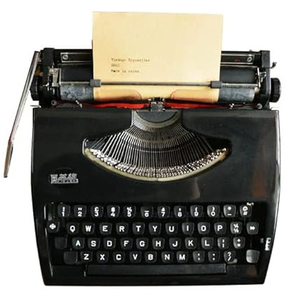 DSYYNAY Tragbare Handschreibmaschine, traditionelle antike manuelle Schreibmaschine, Vintage-Schreibmaschine für einen nostalgischen Fluss