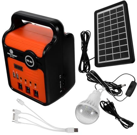 CIYODO 220v Generador Solar Con Luz Led Para Sistema De Carga Usb Para Camping y