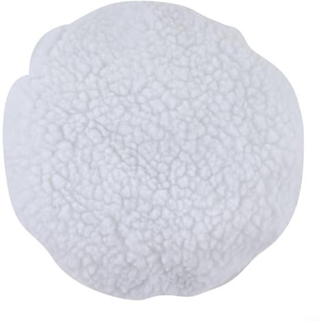 HomeVortex Autopolierpads für Motorhaube, 22,9 cm, 25,4 cm, weiche Wolle, elektrisches Polierpad-Set für Auto-Detaillierung, Möbel, Wartung nach außen, 6 Stück, Weiß