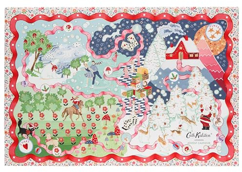 Cath Kidston Adventskalender, Handcremes, Lippenbalsam, Duftseifen, Duschdampfer, Körperpeeling, Lotionen, Sprays, Nagelhautcreme, Spielkarten, Reisegröße, vegan und tierversuchsfrei, Geschenk für sie