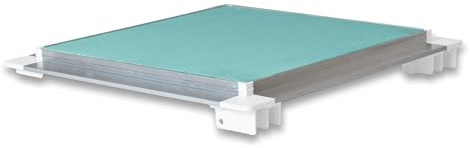 Trampilla de pladur para inspección de falsos techos DORIKA PLACA 15 mm - 1 PZ - 40 x 40 cm MARCO ALUMINIO NATURAL - Junta y puerta de cartón yeso NAMCP04023QBD1