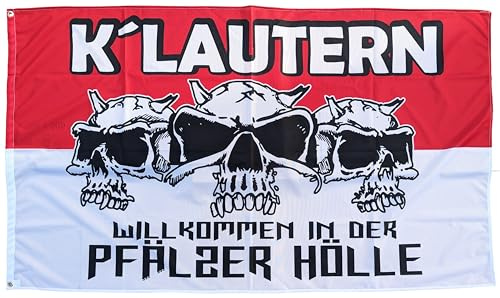 KAISERSLAUTER Fahne - WILLKOMMEN IN DER PFÄLZER HÖLLE -