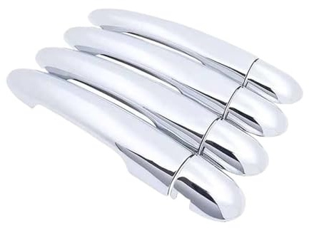 NCVCB Poignées Porte Extérieures voiture Pour Clio 3 III 2005 2006 2007 2008 2009 2010 2011 2012 2013 2014, Couverture Poignée Porte Voiture, Autocollants Décoration Extérieure De