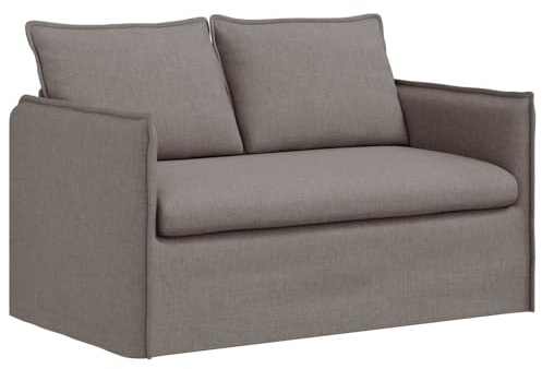 vidaXL Sofa Taupe 136 x 82 x 85 cm Stoff, Wohnzimmer, rechteckiger, moderner, bequemer Sofa, ergonomisch, modulares Design, eleganter Lounge-Stil