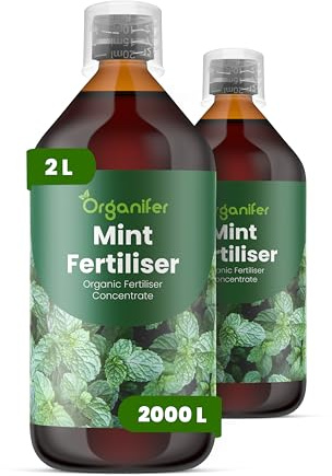 Engrais liquide organique 2x1L pour Menthe – racines fortes et plantes saines – Organifer