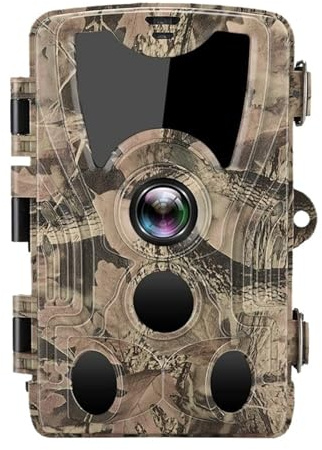 KOESRXNQW Outdoor Wildlife 20MP HD 1080P Trail Camera Night Vision Accessori For La Caccia IP66 Impermeabile Game Cam Portata Termica Alta Risoluzione