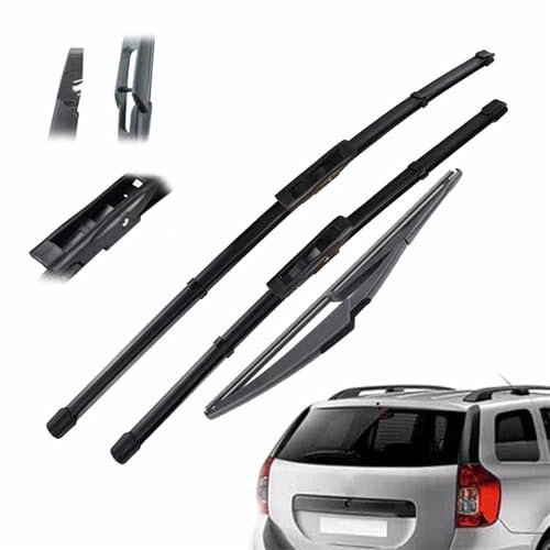 Scheibenwischer-Set (vorne/hinten) für Für Dacia Logan MK2 MCV (2016–2023), WinFür DSchutzscheibenbürsten (22 + 19 + 12)