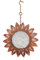 Vogelstation Sonnenblume Edelrost Vogelfutterstation Vogelhaus aus Metall, naturbelassen - Durchmesser 32 cm Höhe mit Kette 50 cm