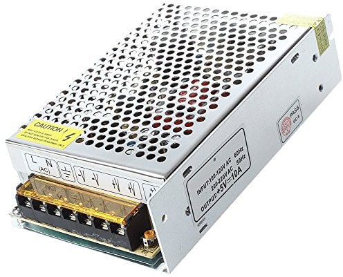 OYYTRAFO AC - Fuente de alimentación conmutada CC 5V 10A 50W Fuente de alimentación Transformador Transformador Controlador Driver Interruptor Fuente de alimentación para Tiras LED