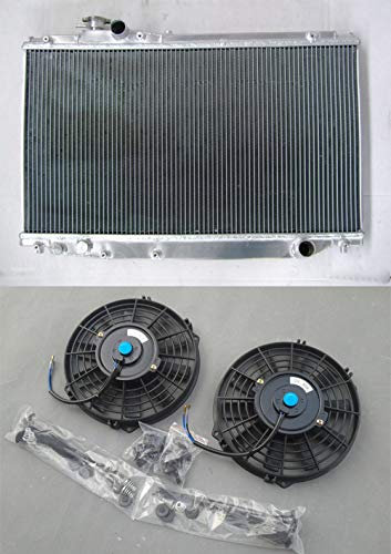 Radiateur en aluminium + ventilateurs pour SUPRA MK4 JZA80 2JZ-GTE Twin Turbo MT 52 mm