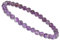 ELEDORO Stretch Armband aus echten Edelstein-Perlen (6mm) – Perlenarmband für stilvolle Eleganz (Amethyst)