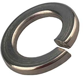 50 Stück - M6 - Federringe glatt Federscheiben Edelstahl A2 / V2A DIN 127 B Unterlegscheiben Sperringe 6 mm DewTec