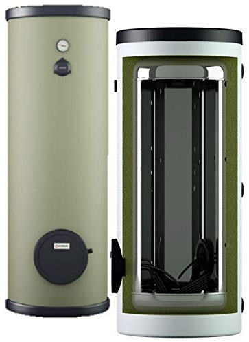 Edelstahl Elektro Standspeicher Warmwasserspeicher Boiler 400 Liter mit 8 kW Heizleistung…