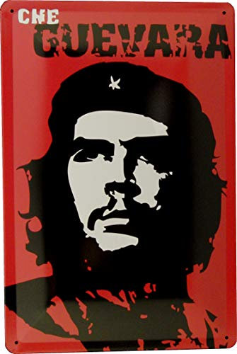Tin Sign Blechschild 20x30 Che Guevara EL Commandante Revolution Guerilla Kuba Castro Urlaub Cuba