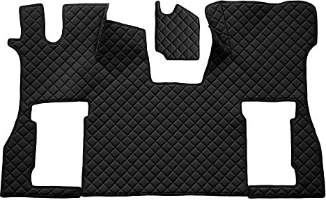 F-CORE Volle Deckung Fußmatten LKW für Scania S NEXTGEN 01.17- Beifahrer aussetzung SCHWARZ