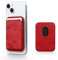 WALLFID Magsafe Wallet Leather Compatible with iPhone 15/14/13/12 Pro/Max/Plus/Mini/,RFID Card Holder with Mag-safe Magnet (Camouflage red)